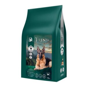 DR. TREND FOR ADULT ACTIVE DOGS WITH TURKEY 15 KG – суха храна за активни и работещи кучета с пуешко 15 кг.
