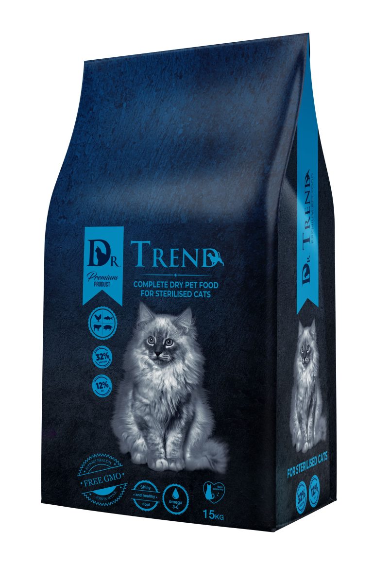 DR. TREND FOR STERILISED CATS 15 KG – ХРАНА ЗА КАСТРИРАНИ КОТКИ