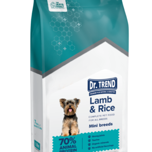 DR. TREND ADULT SMALL BREED LAMB 7 KG – Храна за дребна порода кучета с агнешко и ориз