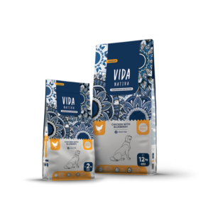 VIDA DOG NATIVA GRAIN FREE FREEDOM ADULT MEDIUM AND LARGE BREED CHICKEN WITH BLUEBERRY 12 KG – Храна за кучета без зърнени добавки с пилешко и боровинки