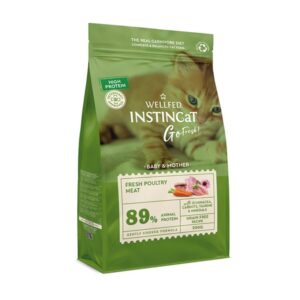 WELLFED INSTINCAT GO FRESH BABY AND MOTHER POULTRY-Храна за котки бебета и майки кърмачки с птичи меса 4.5 кг.