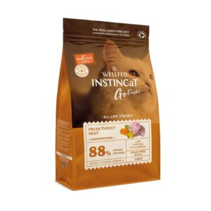 WELLFED INSTINCAT GO FRESH SENSITIVE TURKEY 4.5 KG – Храна за котки с пуепко