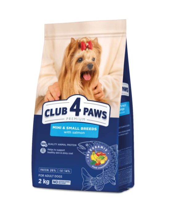 CLUB 4 PAWS DOG Salmon Премиум храна за възрастни кучета от дребни породи със Сьомга 14кг. (Копие)